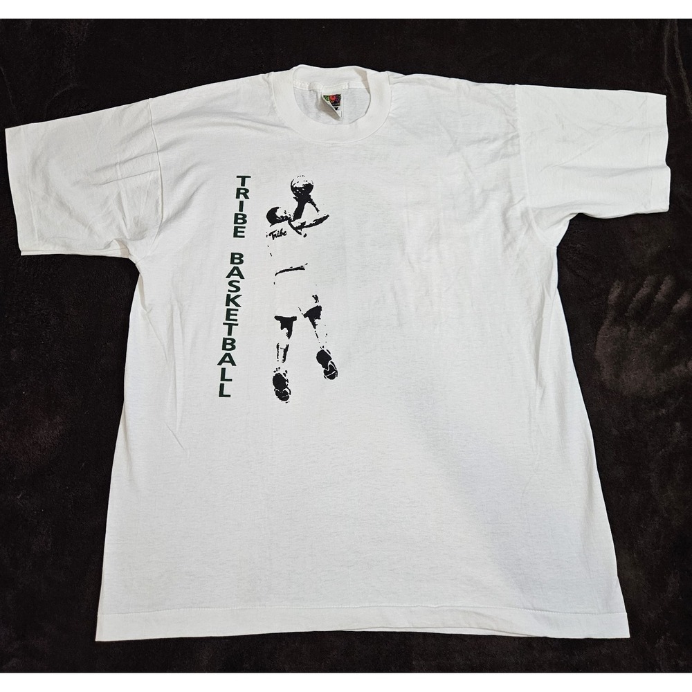Vintage Single Stitched Basketball Themed T-Shirt Men's Size XL